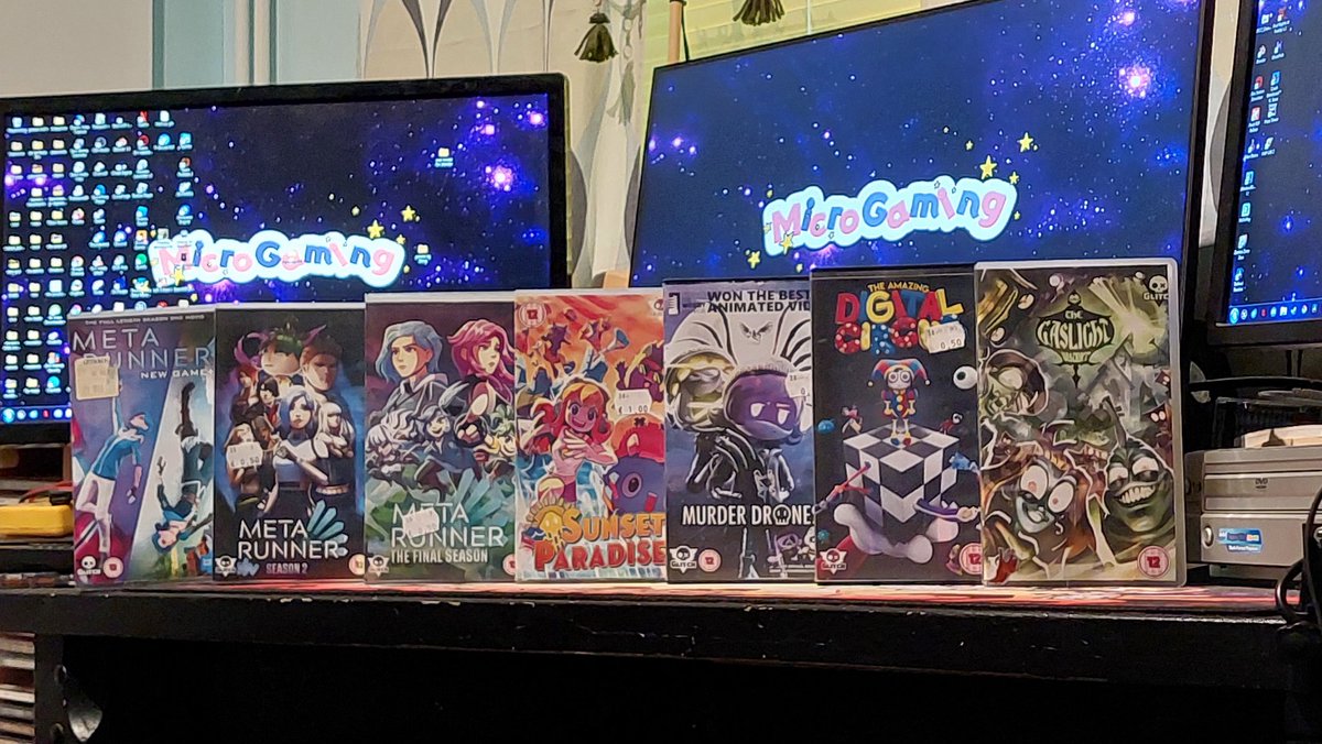 RealMicrogaming's tweet image. So i made ALL of Glitch's series
in VHS #TheGaslightDistrict
#metarunner #sunsetparadise #mdtwt #TheAmazingDigitalCircus @glitch_prod