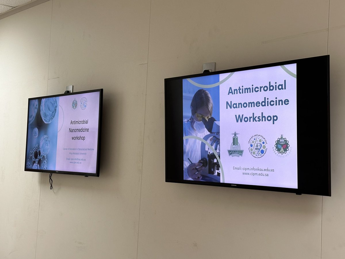 قريبا النسخة الثانية من ورشة عمل طب النانو  المتقدمة في التطبيقات الطبية مثل الميكروبات Center of innovation in personlised medicine King Abdulaziz University <a href="/CIPM_KAU/">CIPM</a>