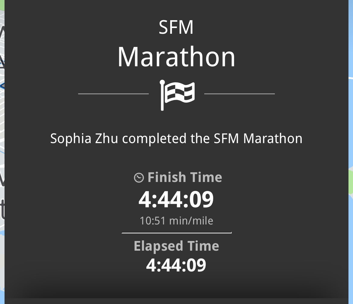 mapurlsyrup's tweet image. Oh yeah I ran a marathon today