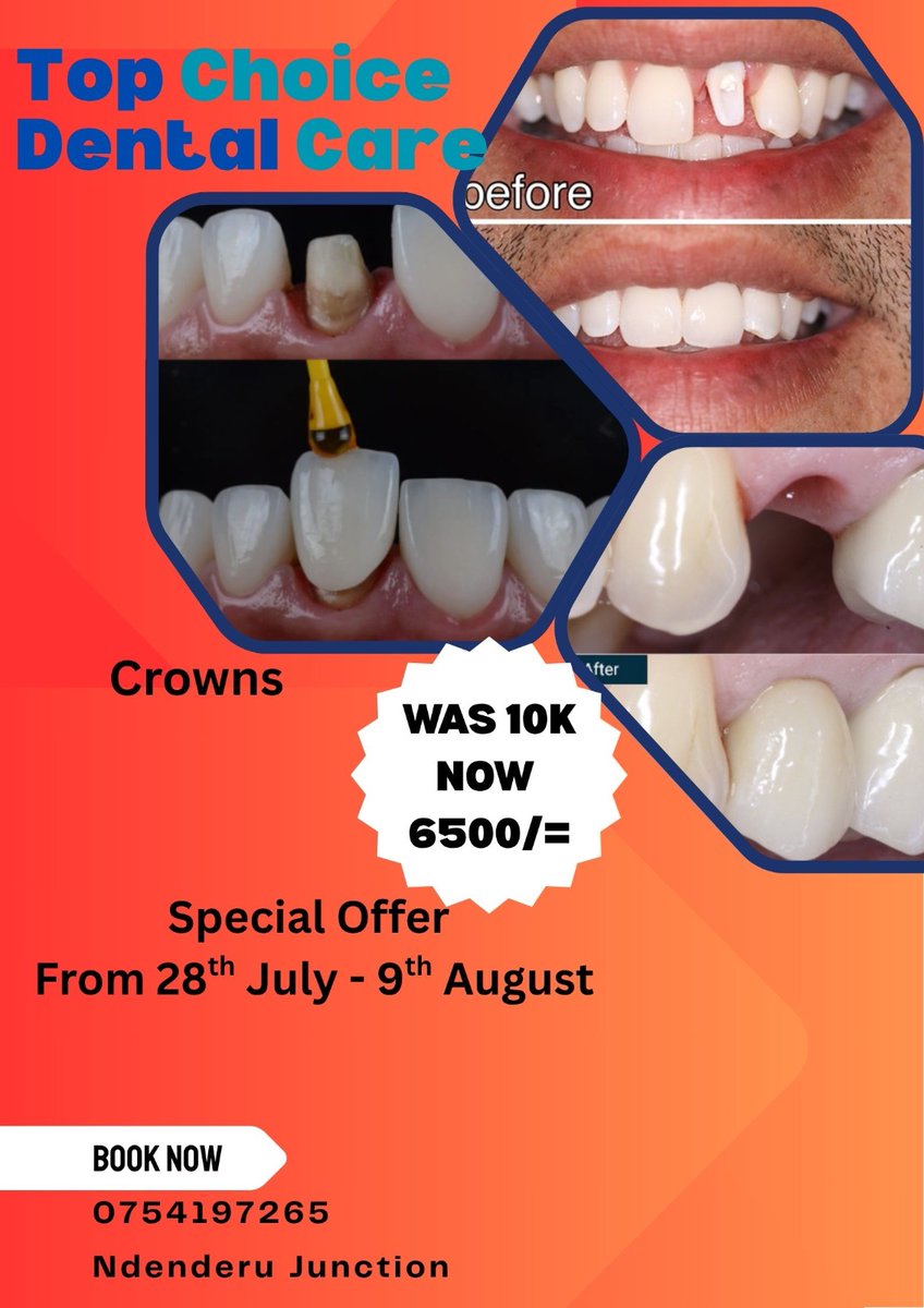 KikuyuRanches's tweet image. One of my best clients since I Ventured into Real Estate 3 years ago. 

I vouch for them. Take advantage of the running promotion and get your smile back. 👏🏽👏🏽👏🏽