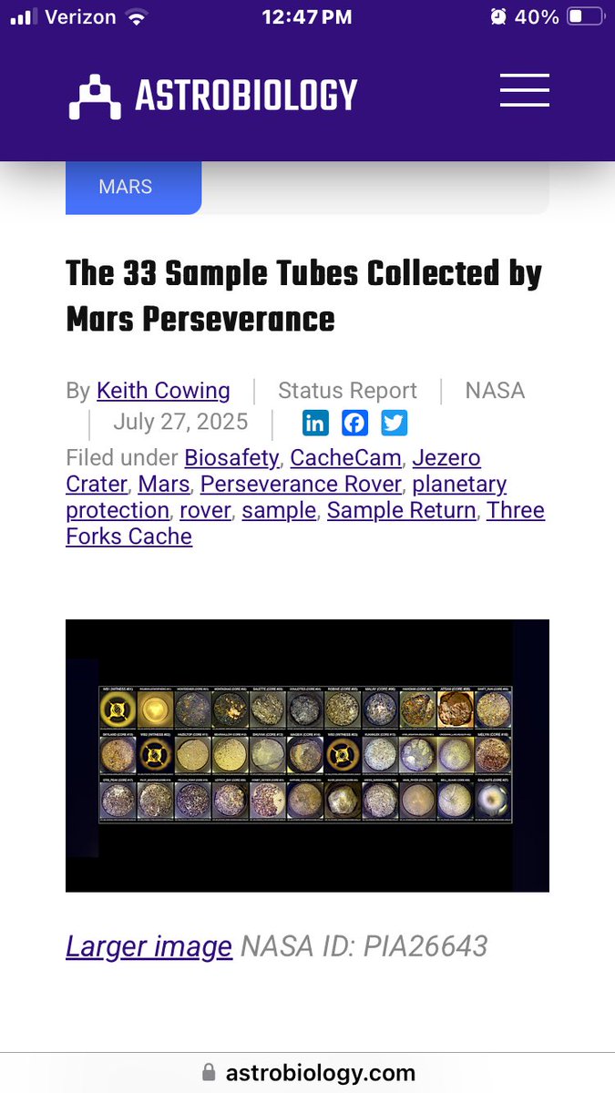 ScottyWtfFr's tweet image. 33 samples collected by Mars rover
😂🤡astrobiology.com/2025/07/the-33…
