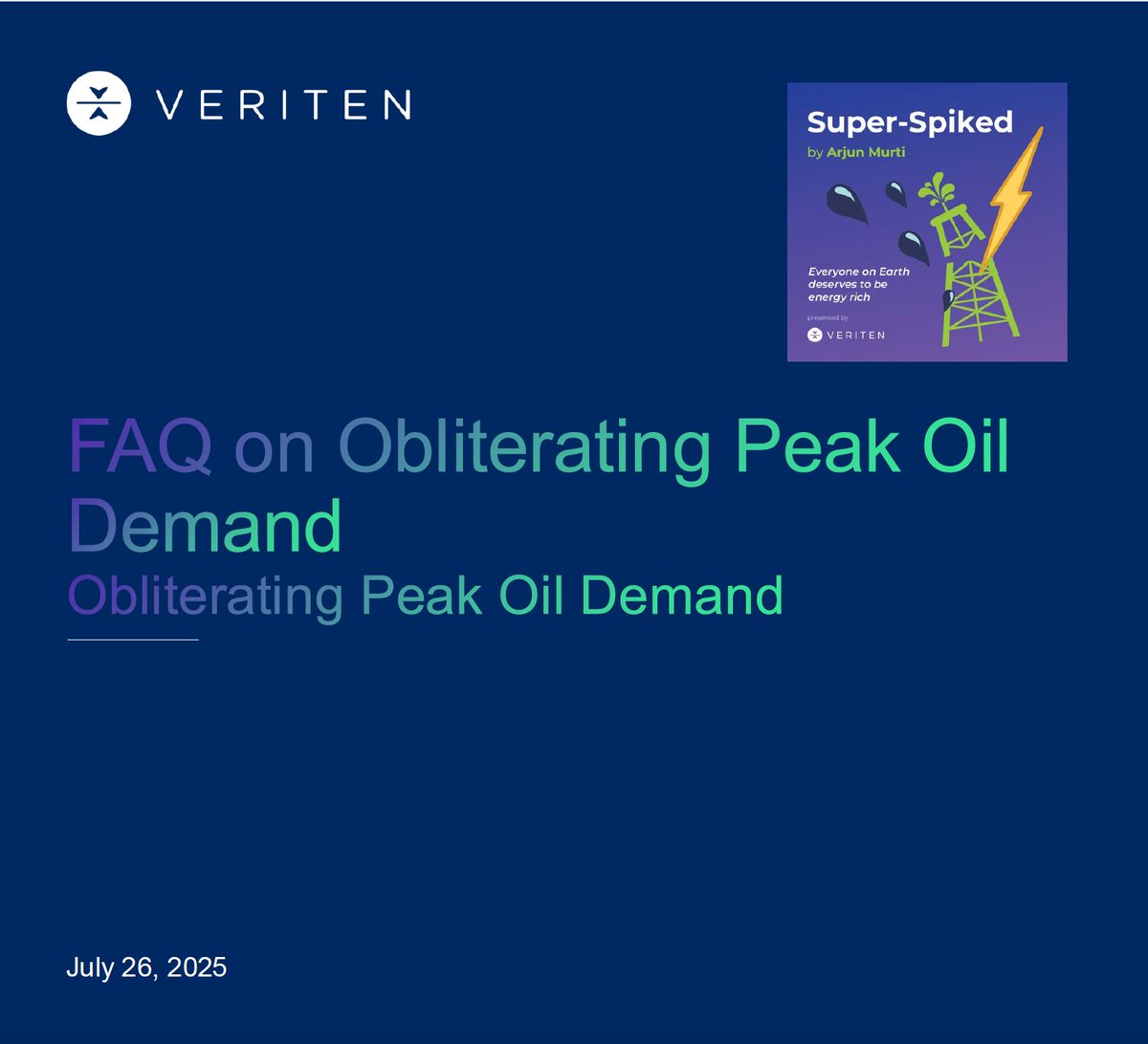 aeberman12's tweet image. The talk of peak oil demand is premature.
As billions strive to escape energy poverty, real-world needs—not climate targets—will shape the future.
Africa may be the surprise that rewrites the forecasts.
arjunmurti.substack.com/p/super-spiked…
#energy #OOTT #oilandgas #WTI #CrudeOil #fintwit…
