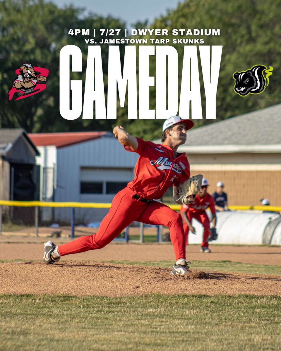 ITS GAMEDAY!!!
vs. Jamestown Tarp Skunks at 4PM @ Dwyer Stadium

and.....BRING PET FOOD GET IN FREE! Also…JERSEY AUCTION POST GAME!!

AND THIS GAME IS FOR THE 1ST SEED!!!

Call (585) 524-2260 to get your tickets!! @pgcbl #gameday #bataviamuckdogs #godogs #homegame