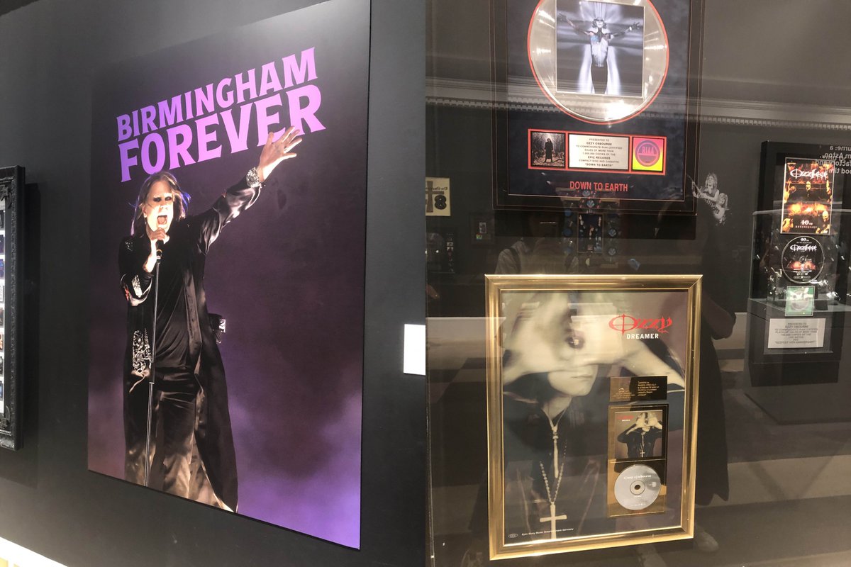 Cherrycake4's tweet image. Went on a friend outing to check the Ozzy Osbourne exhibition @ Birmingham Art Museum π Still have awesome memories of seeing Black Sabbath in 2016 - RIP Ozzy π