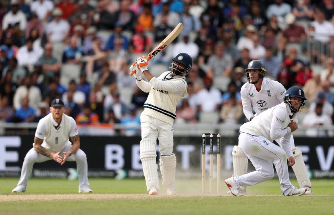 Stokes : you want to make a hundred on Brook's bowling ?
Duckett: Shake hand and close it 
Crawley: Jaddu lest shake the hand. 
Jadeja :- Its not my call, it's Captains call. I can't do anything.