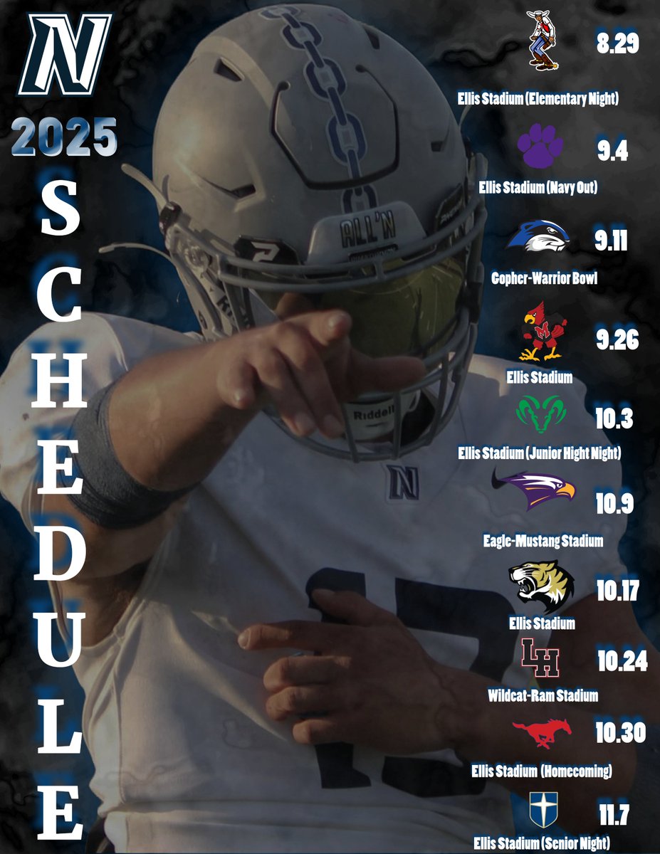 Nimitz Football (@nimitzfootball3) on Twitter photo Remember to save our schedule so you're ready to come out and see us at Ellis Stadium this Fall! We can't wait to see you, Southside!
<a href="/Coach_M_A_Small/">Coach M.A. Small II</a> <a href="/IrvingISD/">Irving ISD</a> <a href="/IISDAthletics/">Irving ISD Athletics</a> <a href="/NickAtNimitz24/">Trent Nickerson</a> <a href="/jmc_fam/">Jeremy mc</a> <a href="/ihss_dfw/">DFW Inside High School Sports</a> Remember to save our schedule so you're ready to come out and see us at Ellis Stadium this Fall! We can't wait to see you, Southside!
<a href="/Coach_M_A_Small/">Coach M.A. Small II</a> <a href="/IrvingISD/">Irving ISD</a> <a href="/IISDAthletics/">Irving ISD Athletics</a> <a href="/NickAtNimitz24/">Trent Nickerson</a> <a href="/jmc_fam/">Jeremy mc</a> <a href="/ihss_dfw/">DFW Inside High School Sports</a>