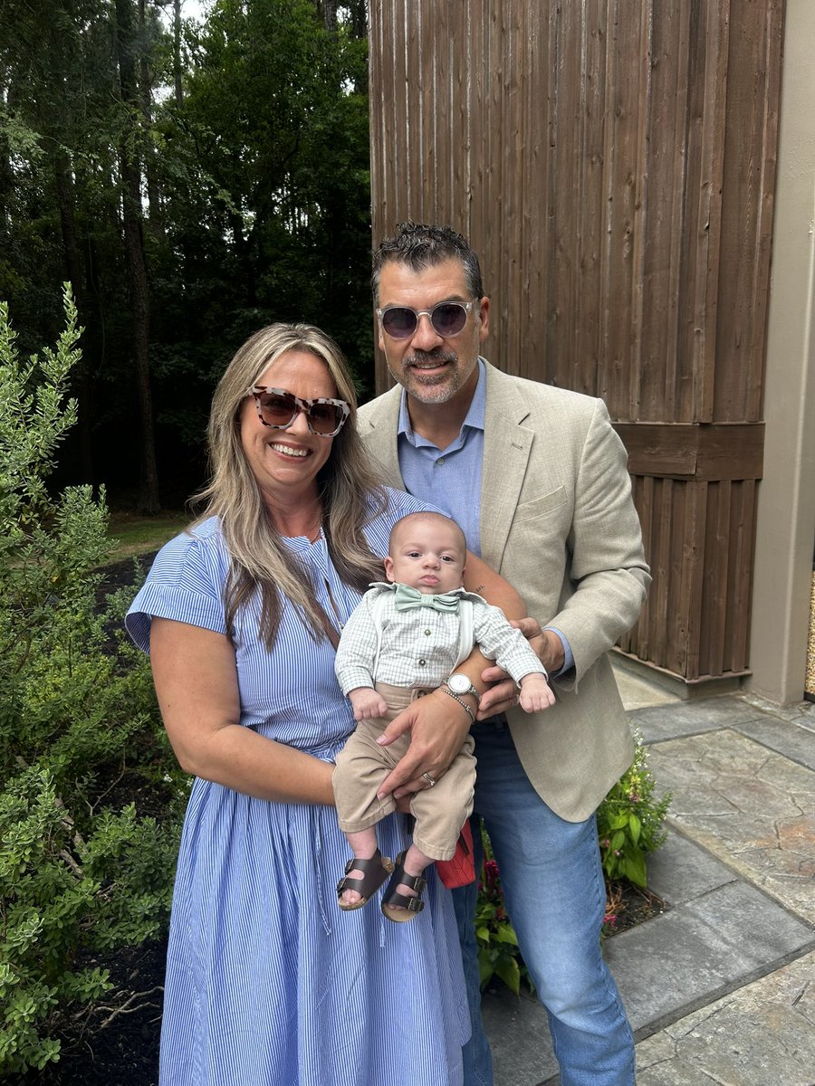 PaulCombsCFISD's tweet photo. Our  💕 are full as we had the privilege of witnessing &amp; being a small part of our precious grandson Hudsyn’s Dedication Ceremony. 
Thank you, Lauryn &amp; Jake! We are so grateful to walk this journey with you.
@jake_combs7 @4Combs4Katie https://t.co/SL5MPJKOXW