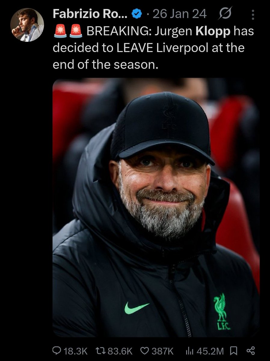 Alex_LFC123's tweet image. When this news broke out 😢