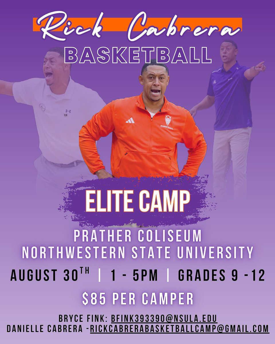 NSUDemonsMBB's tweet image. Want an opportunity to be seen by a Division 1 coaching staff?
Don’t miss out on Elite Camp on
August 30th!
docs.google.com/forms/d/1z1CAl…