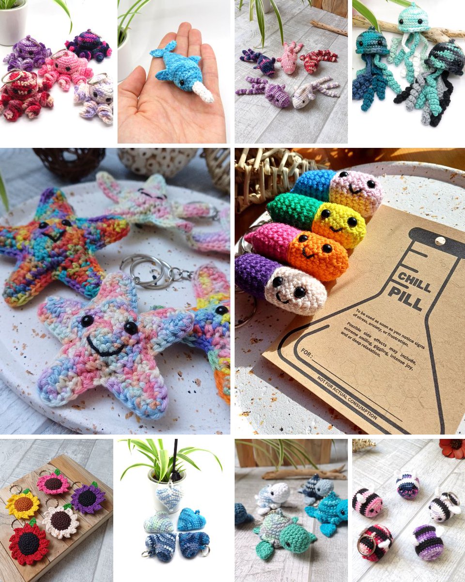 Colourful, calming gifts for everyone.
With options for stuffing &amp; keyrings.

Need a gift message adding? Not a problem, leave me the message &amp; I'll gift wrap for free

necreationsshop.etsy.com

#earlybiz #ShopIndie #gift #SummerVibes