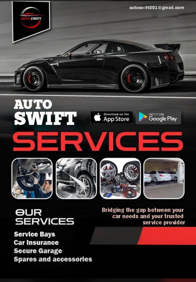 From service bays to secure garages, AutoSwift has everything you need all in one app.
✅Routine servicing 
✅Car insurance assistance 
✅Secure parking options 
✅ Genuine spares &amp; accessories
No more guess work. No more stress.
Just tap,book and drive easy.
#AutoSolutions