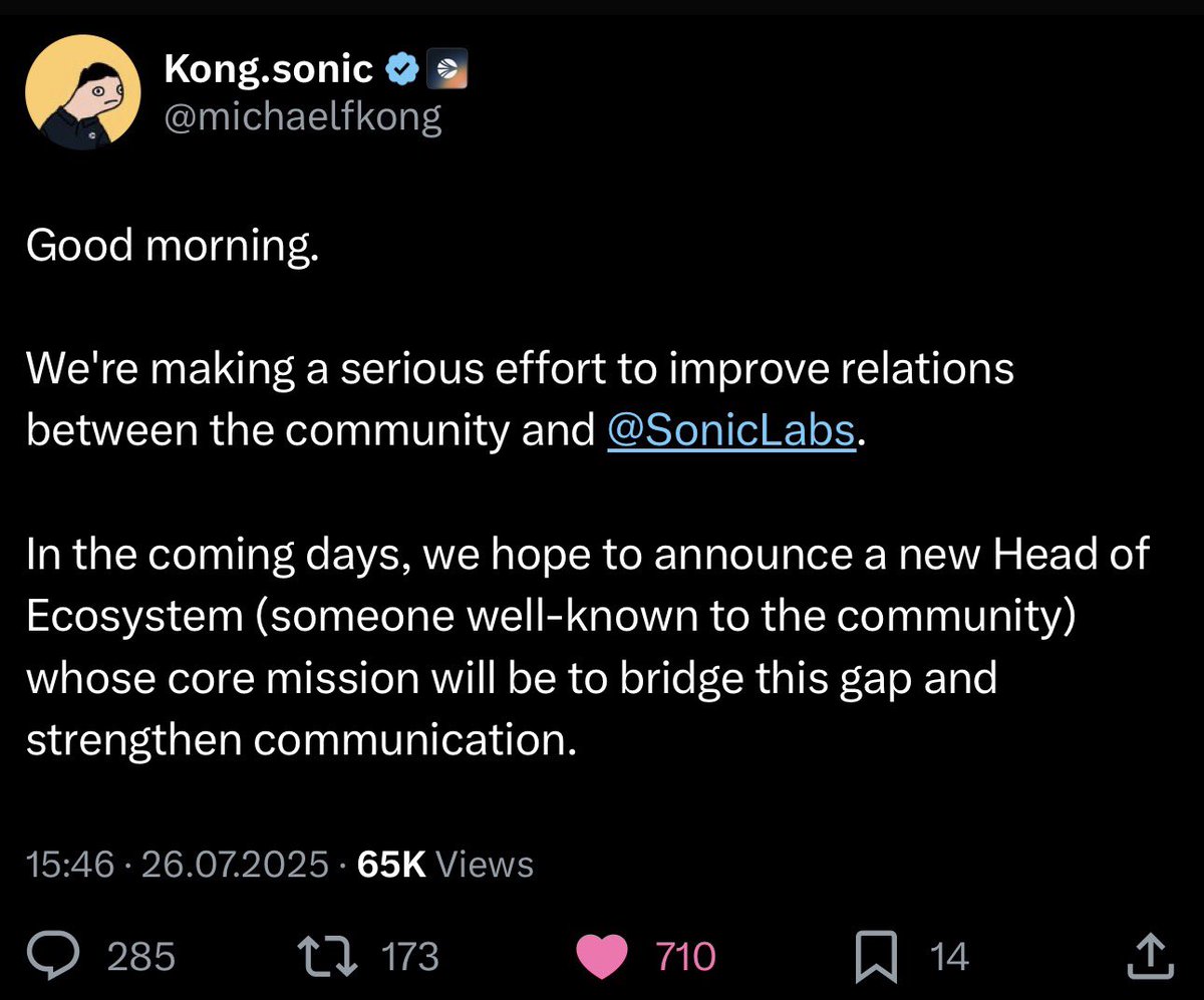 Jaydenatwar's tweet image. They didn’t have to change the rules but they did.

Where have you seen that before in crypto?

WHERE?! 

W @SonicLabs