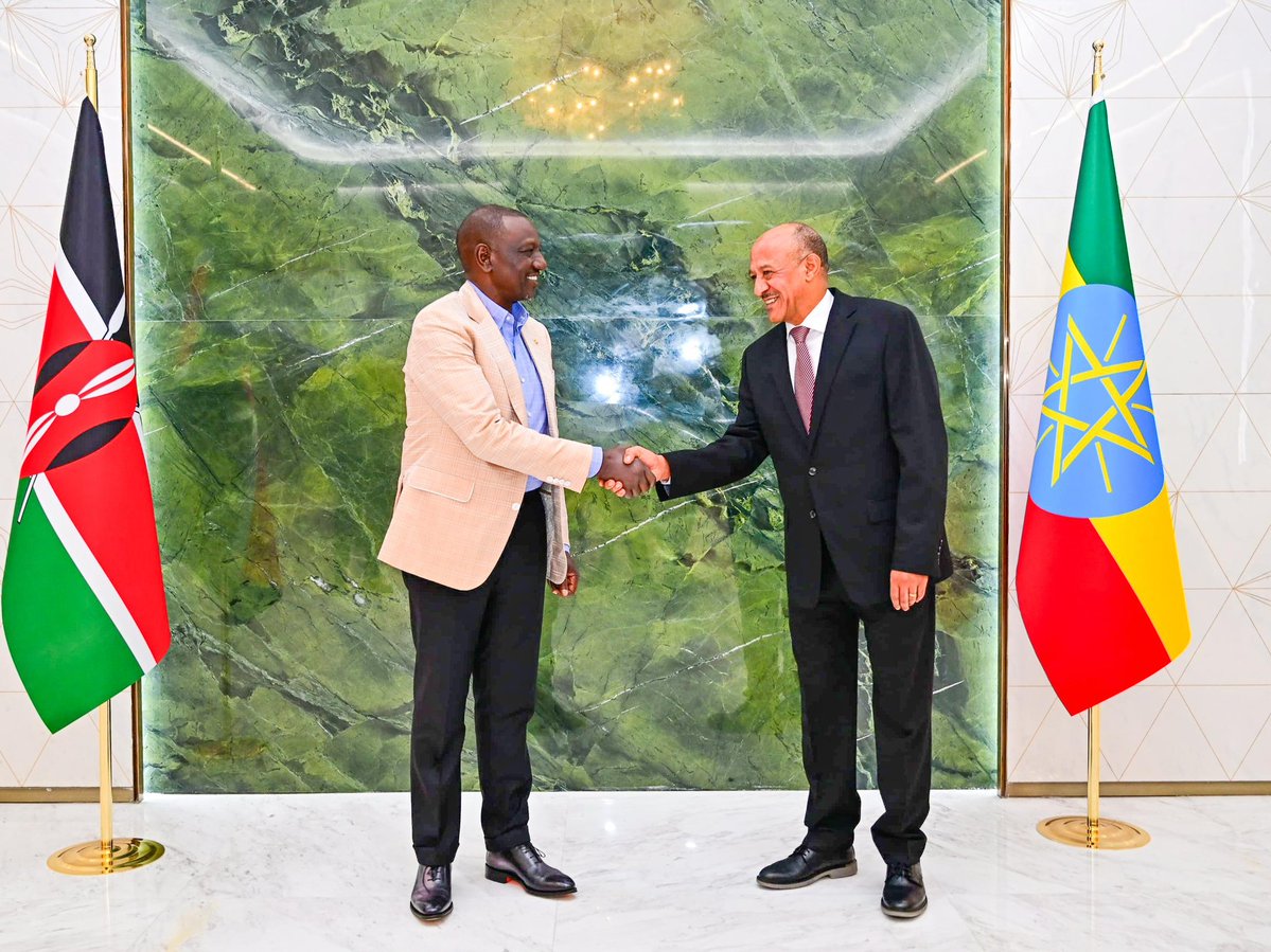 BiancaNaom1's tweet image. President William Ruto has arrived in Addis Ababa, Ethiopia, for SECOND UN FOOD SYSTEMS SUMMIT STOCKTAKE (UNFSS+4). Received by Ethiopian Deputy Prime Minister Temesgen Tiruneh,
