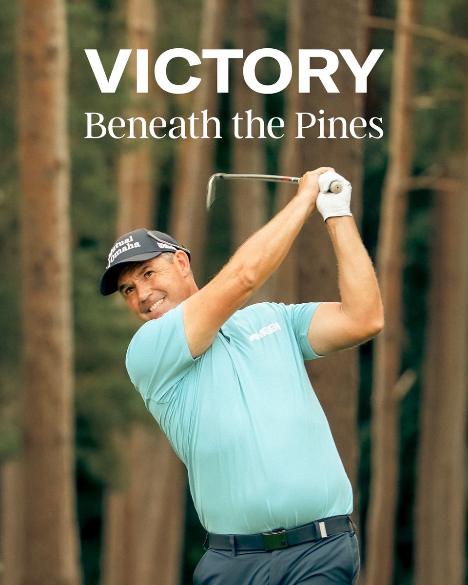 Victory Beneath the Pines. Congratulations <a href="/padraig_h/">Padraig Harrington</a>, winner of his second Major of the year at the ISPS Handa Senior Open🏆 

#WilsonGolf #TeamWilson