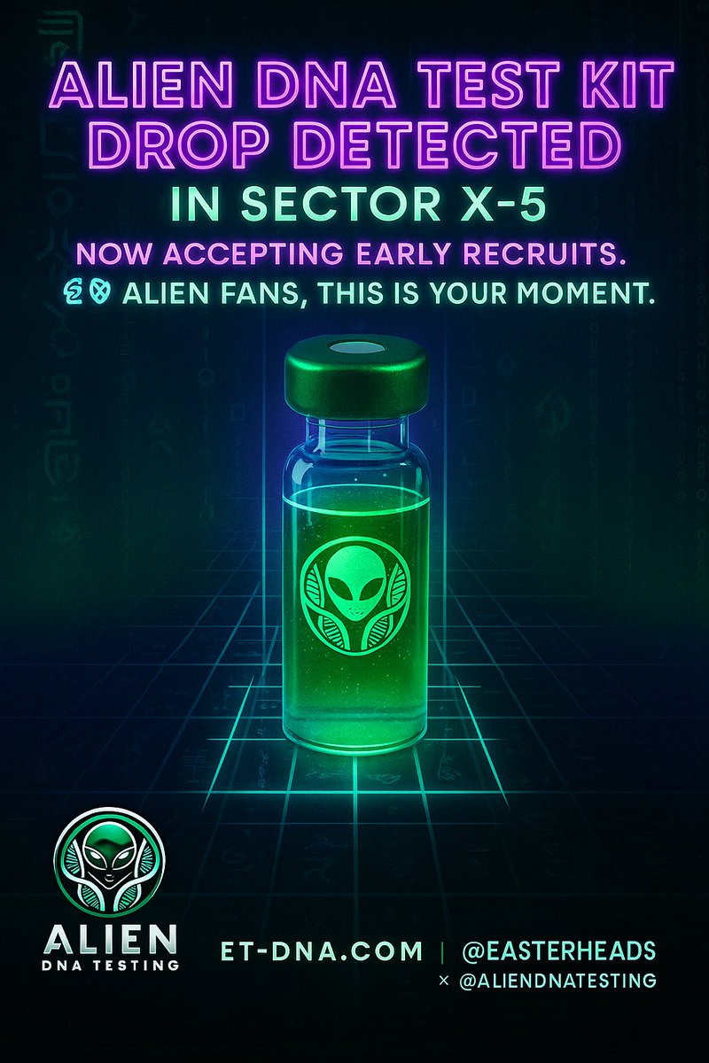 EASTERHEAD5's tweet photo. 🎁 GIVEAWAY ALERT! 👽 Follow @Etdna_labs and get your chance
Want to win a free Alien DNA Test Kit or some? 🧬 Hat, hoodie, journal, mug, mousepad, and more 

It only takes a second to enter: 👉 https://t.co/csutJoe9Kg Just a chance to join our Founding Earthlings & explore your celestial code. 🌌
📦 Winners will be selected in time for Christmas. Don't miss your chance!
#AlienDNA #GalacticGiveaway #DoYouBelieve #ETMerch #FoundingEarthlings