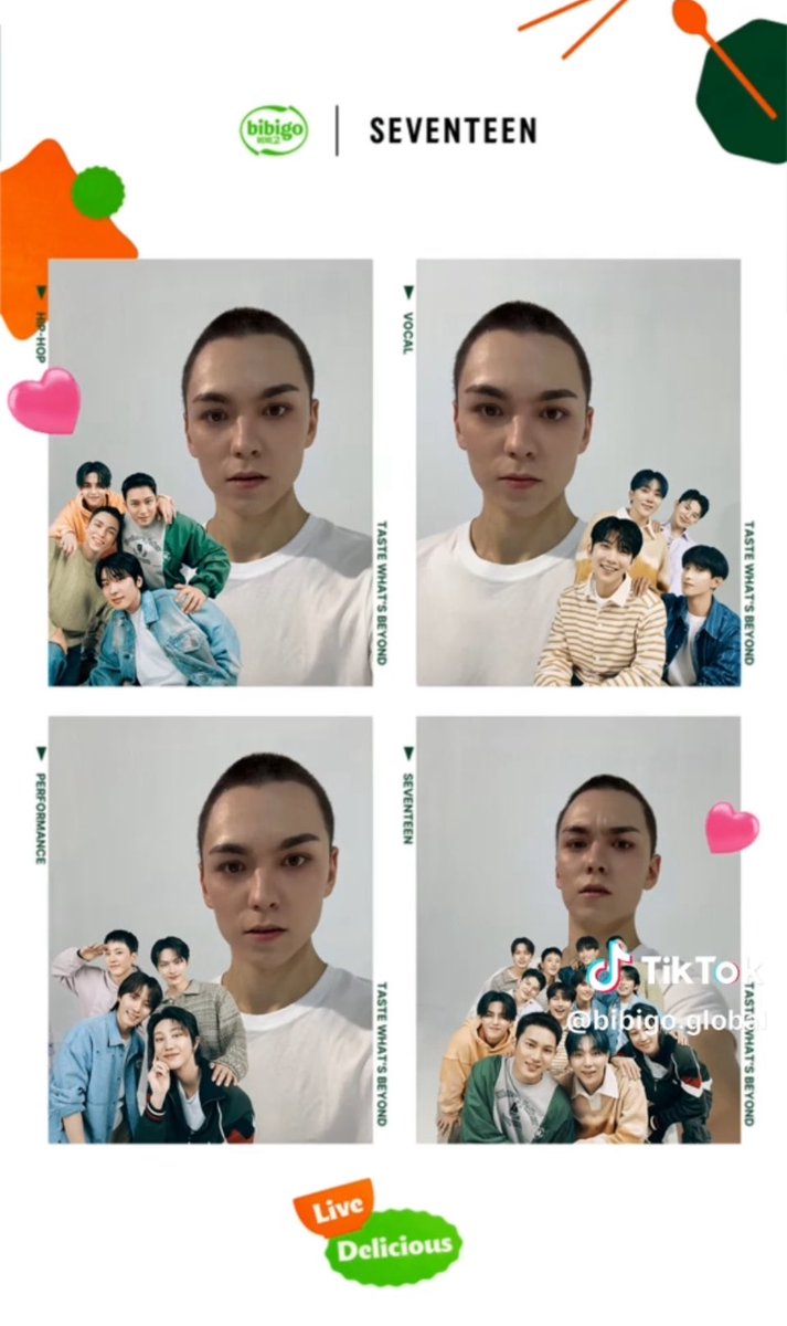 chweposts's tweet photo. vernon’s four cut photos with bibigo 😁 https://t.co/0p4hjAigrP
