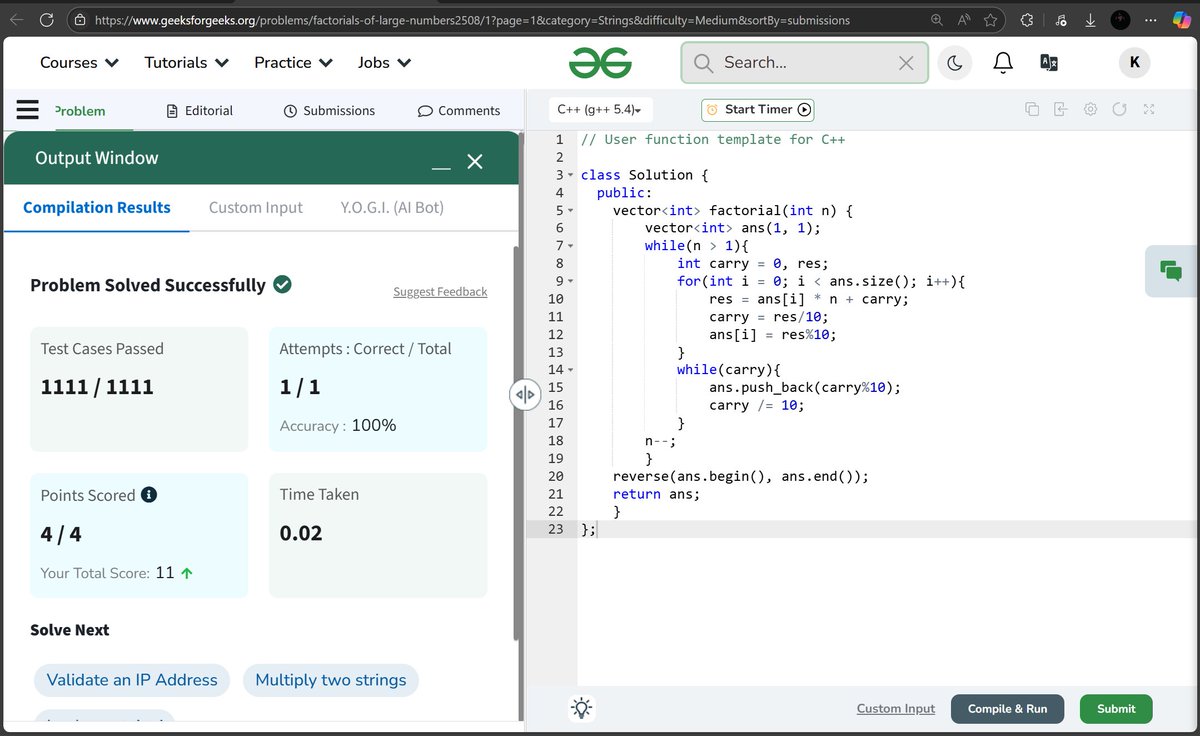 twt_Kunal's tweet photo. #DAY_25
Day 25/90
✅DSA - Done 3 medium questions of strings.
✅DEV - Done with the core React basics started learning about React Router today.
#LeetCode #BuildInPublic #DevJourney #90DaysOfCode https://t.co/qpre9Gvn9y