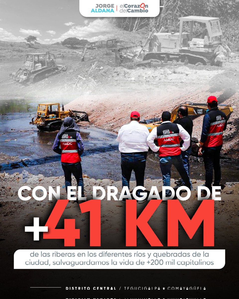 JorgeAldanaB's tweet image. La prevención siempre es la mejor forma de salvar vidas y proteger a las familias capitalinas.💪🏼❤️
🚜Por eso, con un corazón de cambio, invertimos en trabajo permanente de mantenimiento y dragado de ríos y quebradas, para evitar las inundaciones en las zonas más vulnerables de…