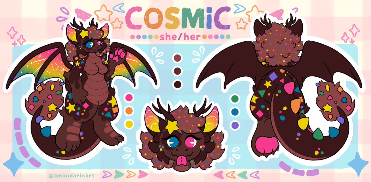 amandarinart's tweet image. 🍭✨🍫💕🍬

Cosmic brownie custom!
