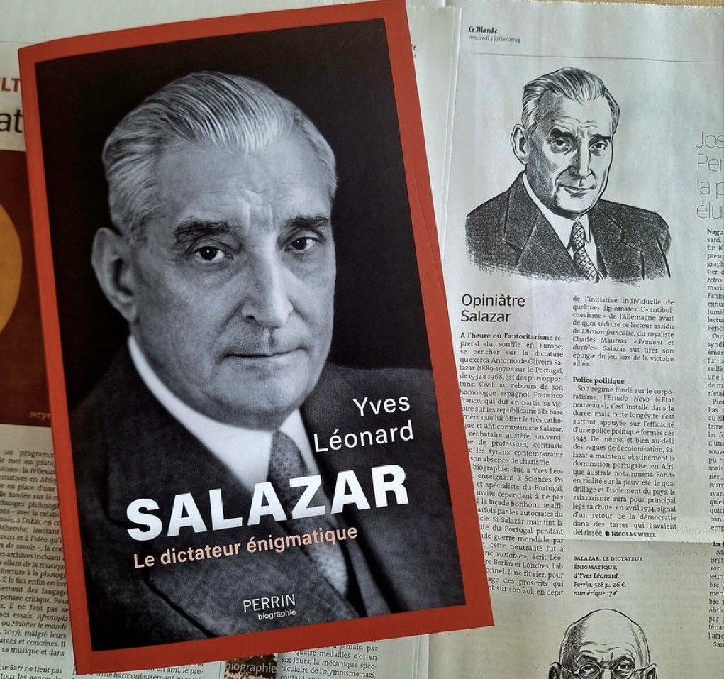 yvesleonard27's tweet photo. 27 juillet 1970: il y a 55 ans, décès à Lisbonne de Salazar, « le dictateur énigmatique » ⁦@EditionsPerrin⁩ https://t.co/t3olwMK8OJ