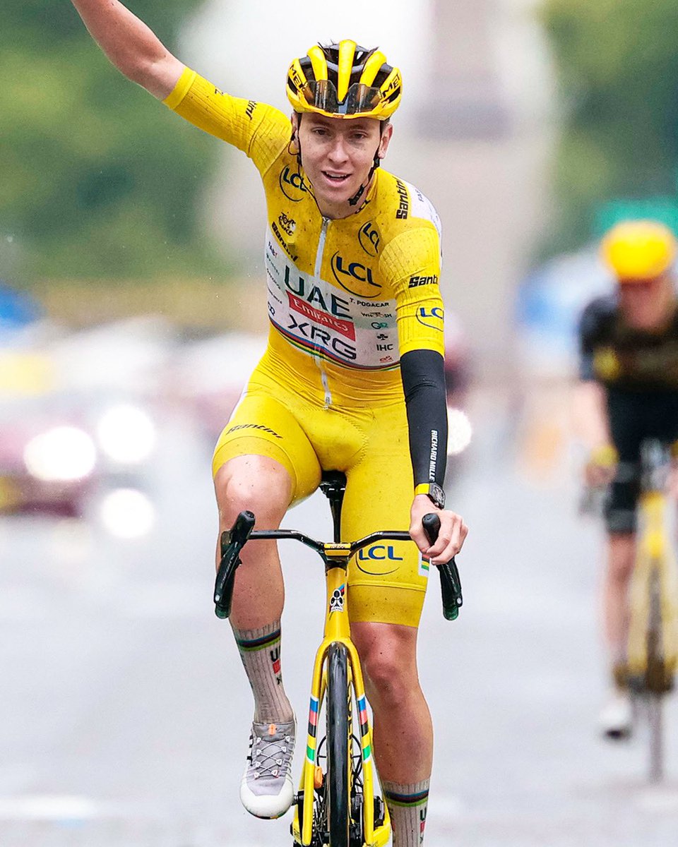 TimesSportRW's tweet image. JUST IN: Slovenian rider Tadej Pogačar wins fourth Tour de France.