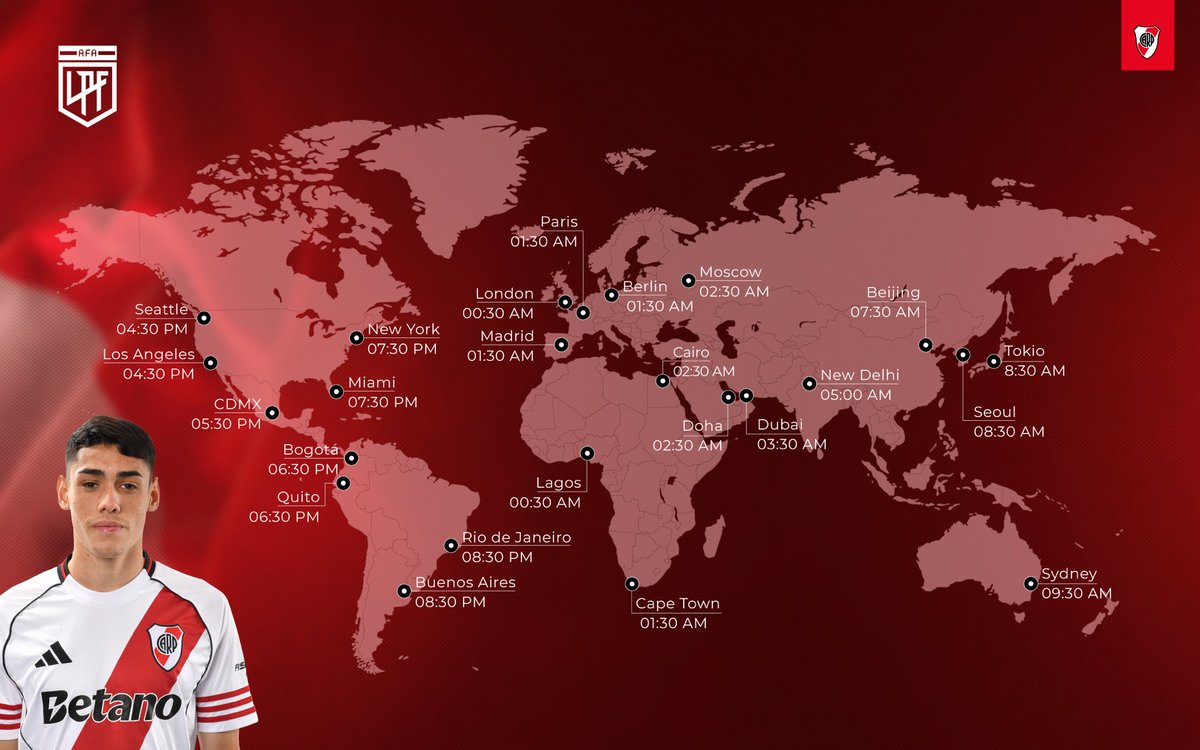 GlobalCARP's tweet image. From Buenos Aires to Tokyo—where will you be watching River Plate tonight? 🌍🔥