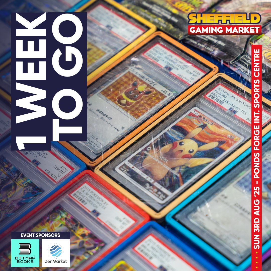 TheVGMarket's tweet image. Only 1 week to go! Sheffield GM is almost here – who’s excited for retro games, consoles, merch, &amp;amp; 10% off at @ExtraLifeGaming? 👀🎮🎟 eventbrite.co.uk/e/1335056924199

Event Sponsors
@Bitmap_Books 📚 linktr.ee/bitmapbooks
@zenmarket_en 🗾 go.zenmarket.jp/replayevents

#SheffieldGamingMarket
