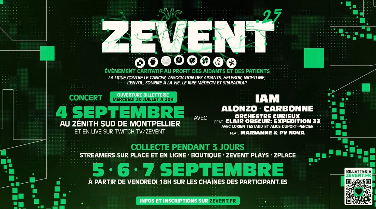 TopDeTwitch's tweet image. 🟢LE ZEVENT EST DE RETOUR 

PENDANT 3 JOURS À PARTIR DU VENDREDI 5 SEPTEMBRE 2025

OUVERT À TOUS LES CRÉATEURS 👏

Hype ? 👀