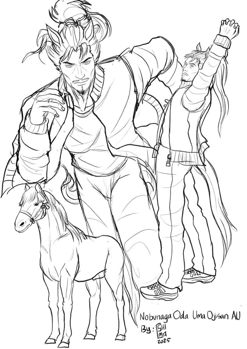 SillyDoctor21's tweet image. While @Shiosa4 creating Yuan Shao Uma Ojisan AU
i creating Nobunaga Oda Uma Ojisan AU
