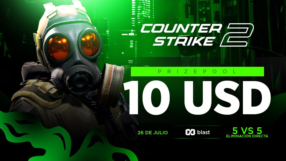 🎮 ¡HOY se vive la táctica en su máxima expresión!
🔫 Torneo 5v5 de #CounterStrike2
💰 Premio: 10 USD
📅 27 de julio | Eliminación directa

¿Tenés el aim para dominar el server?
👉 Participá desde: app.blast.gg/#/pool/2053