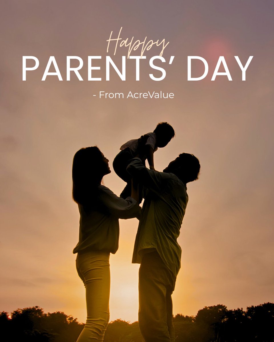 Behind every strong foundation is a parent who built it. Wishing you a happy Parents’ Day from AcreValue.