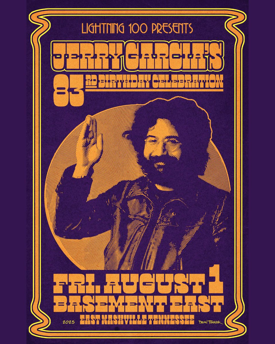 Mark your calendars for August 1st! It's Jerry Garcia's 83rd Birthday Celebration featuring Past &amp; Current Members of Los Colognes, Moon Taxi, Futurebirds, Stolen Faces and more. Be sure to snag your tickets at the link, you won't want to miss it! bit.ly/3ZZl923