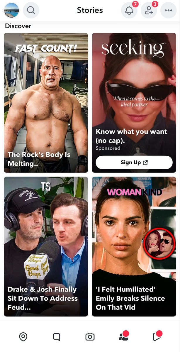 Our parents had National Enquirer (left)

We Snapchat Discover (right)