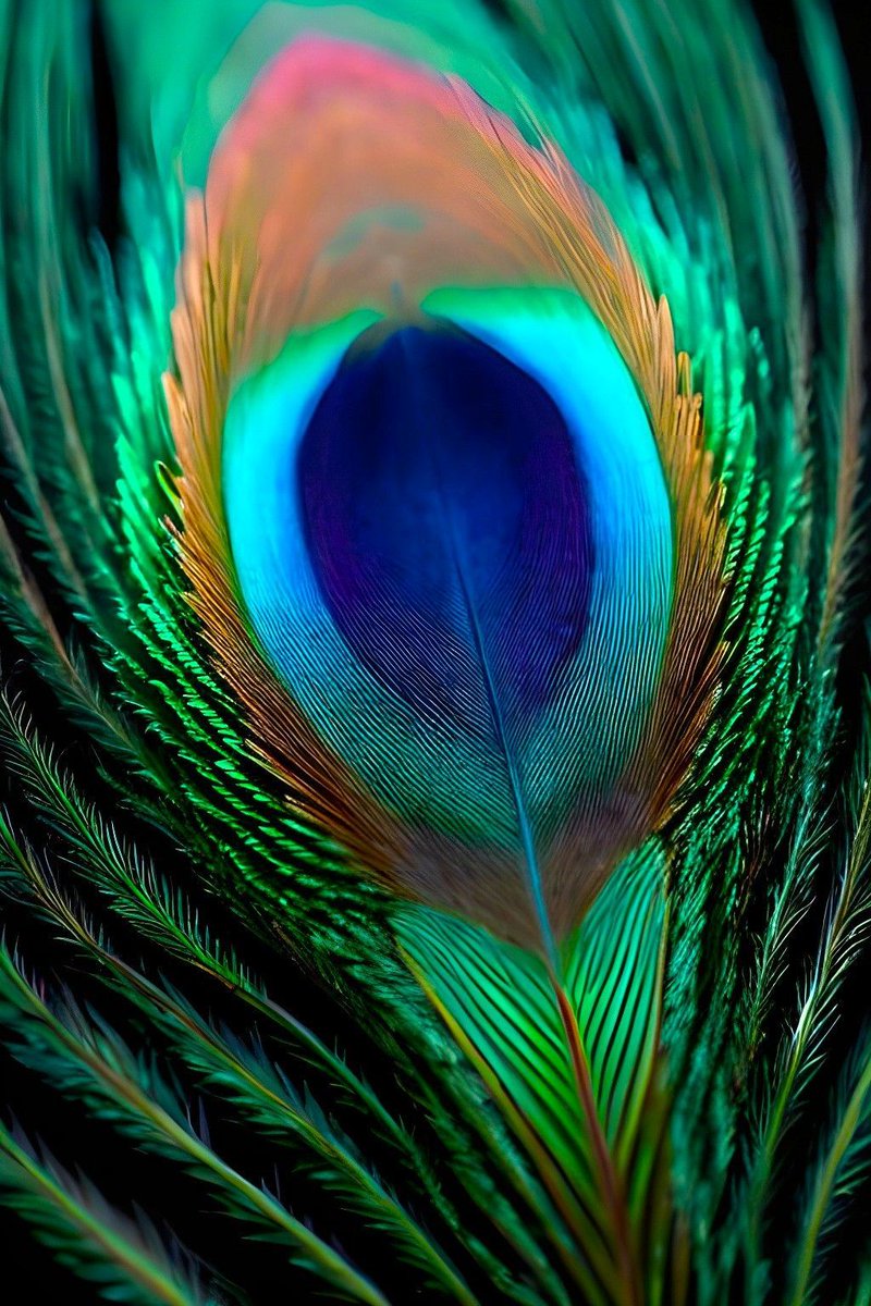 aearthic's tweet image. The eye of wonder, where beauty begins 💚💙

#PeacockFeather #SacredColors #DelicateDetails #NaturalArt