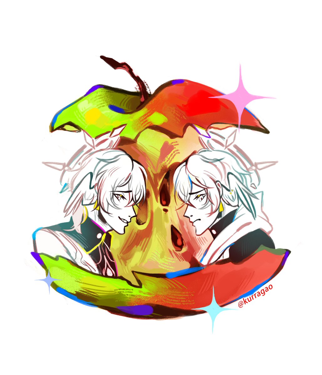 kurragao's tweet image. we are the same apple, you and I  
#HonkaiStarRail #SundayHSR