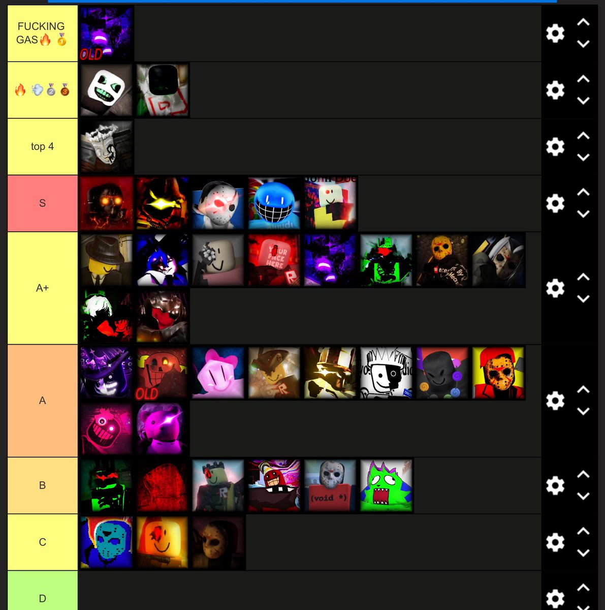 TheRandom_Guy1's tweet image. can we all agree THIS is the perfect forsaken ost tierlist (they are in order btw)