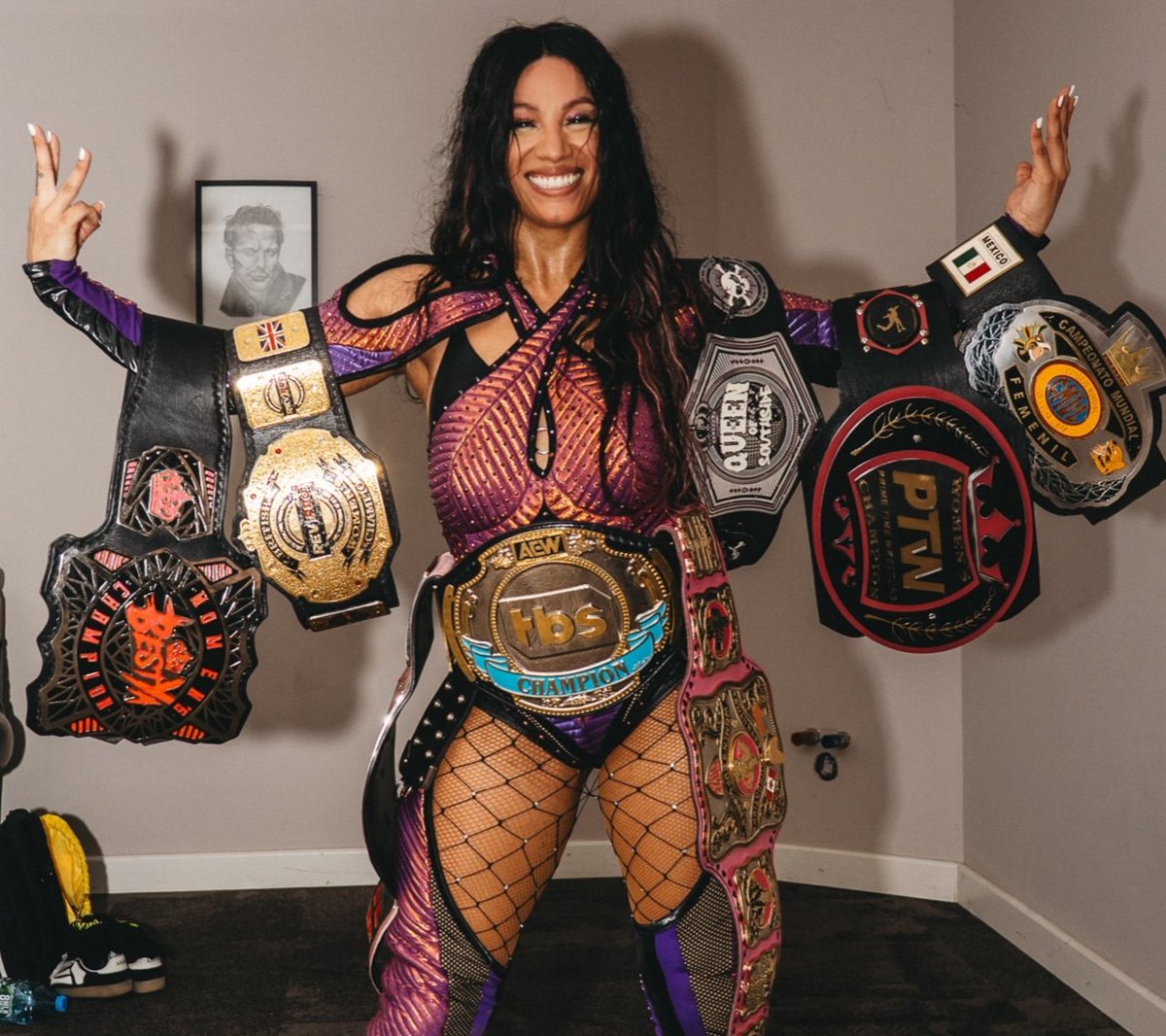 DrainBamager's tweet image. 1. TBS Champion
2. CMLL World Women&apos;s Champion
3. RevPro British Women&apos;s Champion
4. Queen of Southside Champion
5. Owen Hart Cup Champion
6. EWA Women&apos;s Champion
7. Prime Time Wrestling Women’s Champion
8. BestYa Wrestling Women’s Champion

8 BELTZ MONÉ 🏆
THE GOAT OF THIS GAME.