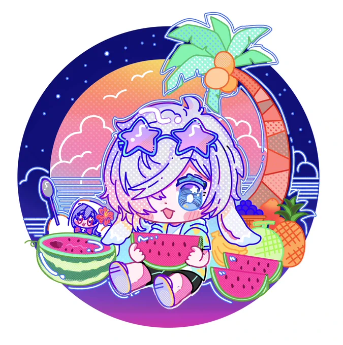 #月兎ぴくちゃー 浮かれサマー