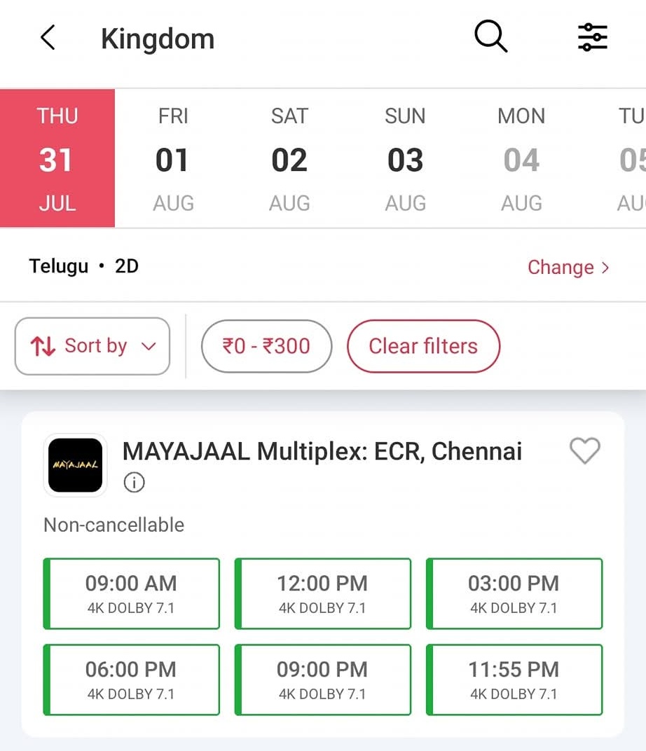 VDTrendsOffl's tweet image. Chennai rowdies check out #Kingdom telugu tickets at mayajaal multiplex 💥🔥
#Kingdombookings