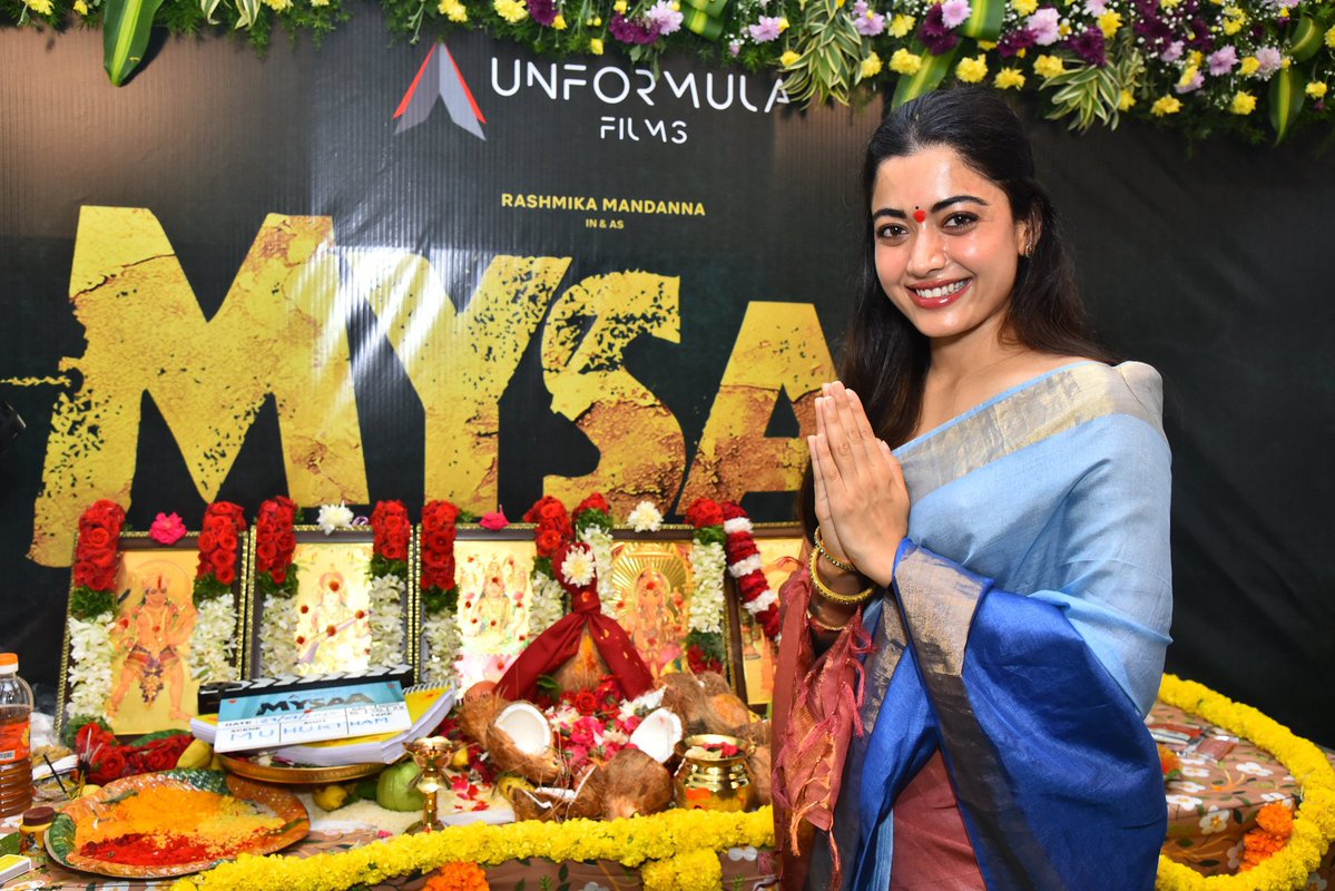 Chrissuccess's tweet image. Rashmika Mandann’a #Mysa