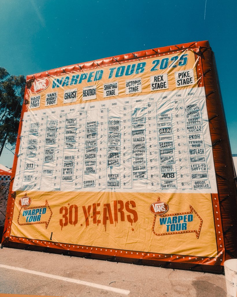thenoise's tweet image. Day two of @VansWarpedTour here we go 🫡