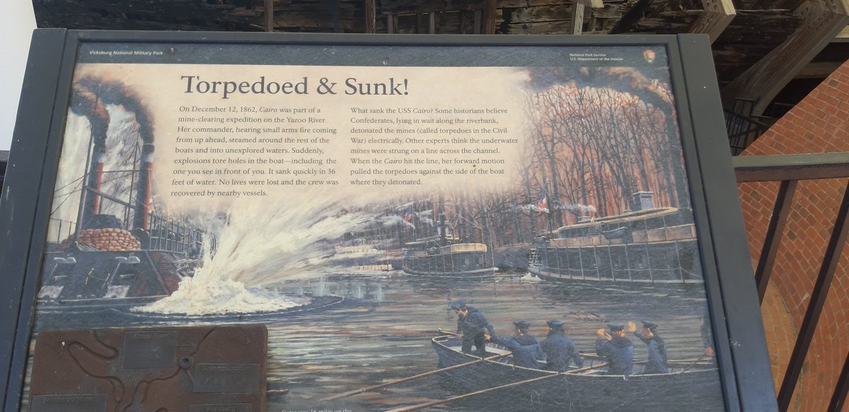 marcoleofrigio's tweet image. #Vicksburg USS Cairo strepitoso oper air Museum