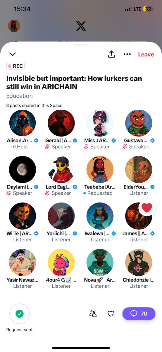 Teebebe |Arichain (@acupoftii) on Twitter photo Thank you again for another wonderful space session. I truly enjoyed myself .
Thankful to the <a href="/Arichain_/">Arichain</a> leaders <a href="/Ari_Michelle9/">Michelleć
£Arichain</a> <a href="/haeriweb3/">Haeriš«ć
£Arichain</a> for approving this Education weekly . I donāt take this for granted Thank you again for another wonderful space session. I truly enjoyed myself .
Thankful to the <a href="/Arichain_/">Arichain</a> leaders <a href="/Ari_Michelle9/">Michelleć
£Arichain</a> <a href="/haeriweb3/">Haeriš«ć
£Arichain</a> for approving this Education weekly . I donāt take this for granted