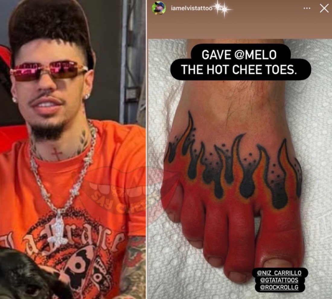 OnyxOdds's tweet image. Lamelo should be put in prison for this new tattoo 🤣