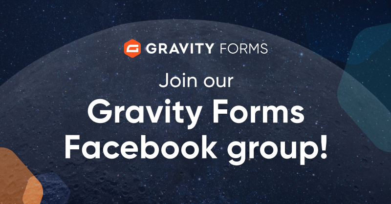 gravity's tweet image. 🤔 Did you know there’s a Gravity Forms Facebook Group?

Join our community to connect with fellow users, share tips, and get inspired.🚀

gravityfor.ms/44U1zGe

#WordPress #WordPressPlugins