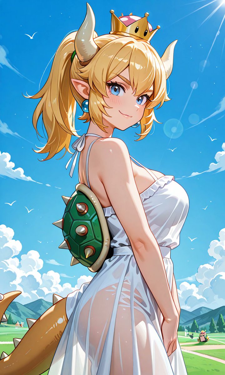 ahl9's tweet image. Bowsette by ヒロ #Nintendo #Bowsette