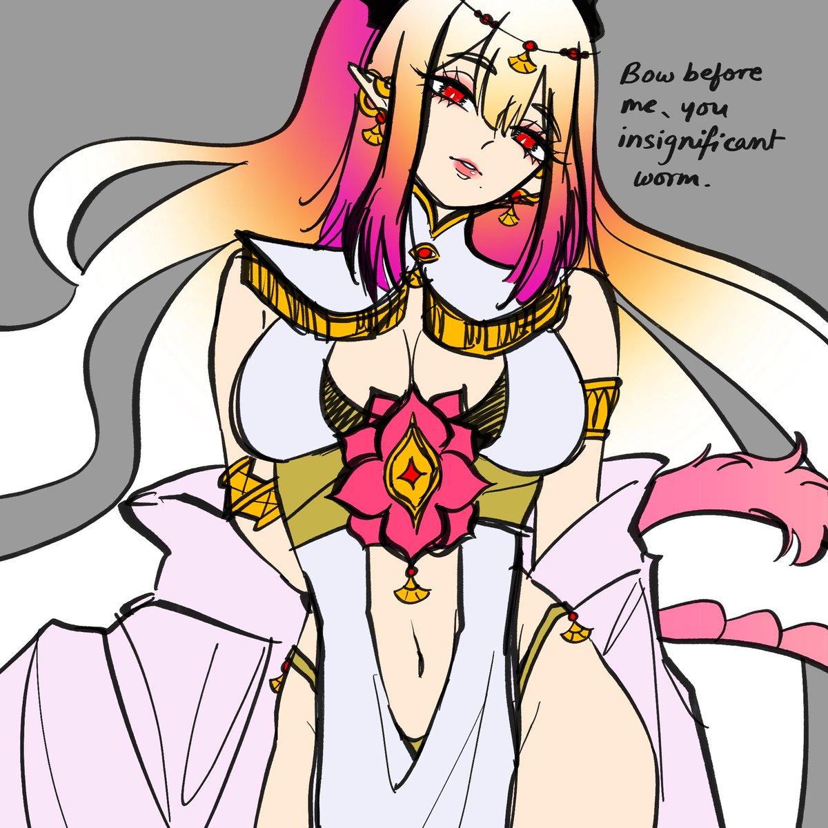 woohookafka's tweet image. Rkgk of Pacifica, my dragon goddess OC (she’s evil ackshually)