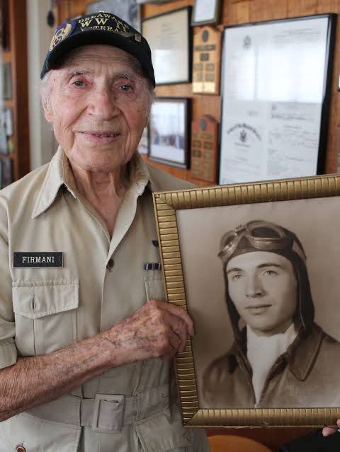 World War II Veteran Ray Firmani of Elsmere, Delaware, died on July 21, 2025 at the age of 103. He had been hospitalized since July 6, after suffering smoke inhalation at a fire in his home.
Firmani was a B-17 bomber pilot who flew 25 missions into Germany, earning the
