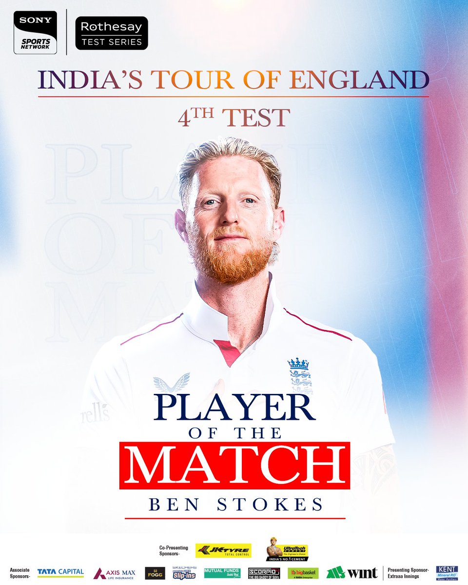 SonySportsNetwk's tweet image. Delivered with the bat, the ball, and every bit of heart ๐ช
#SonySportsNetwork #GroundTumharaJeetHamari #ENGvIND #NayaIndia #DhaakadIndia #TeamIndia #ExtraaaInnings