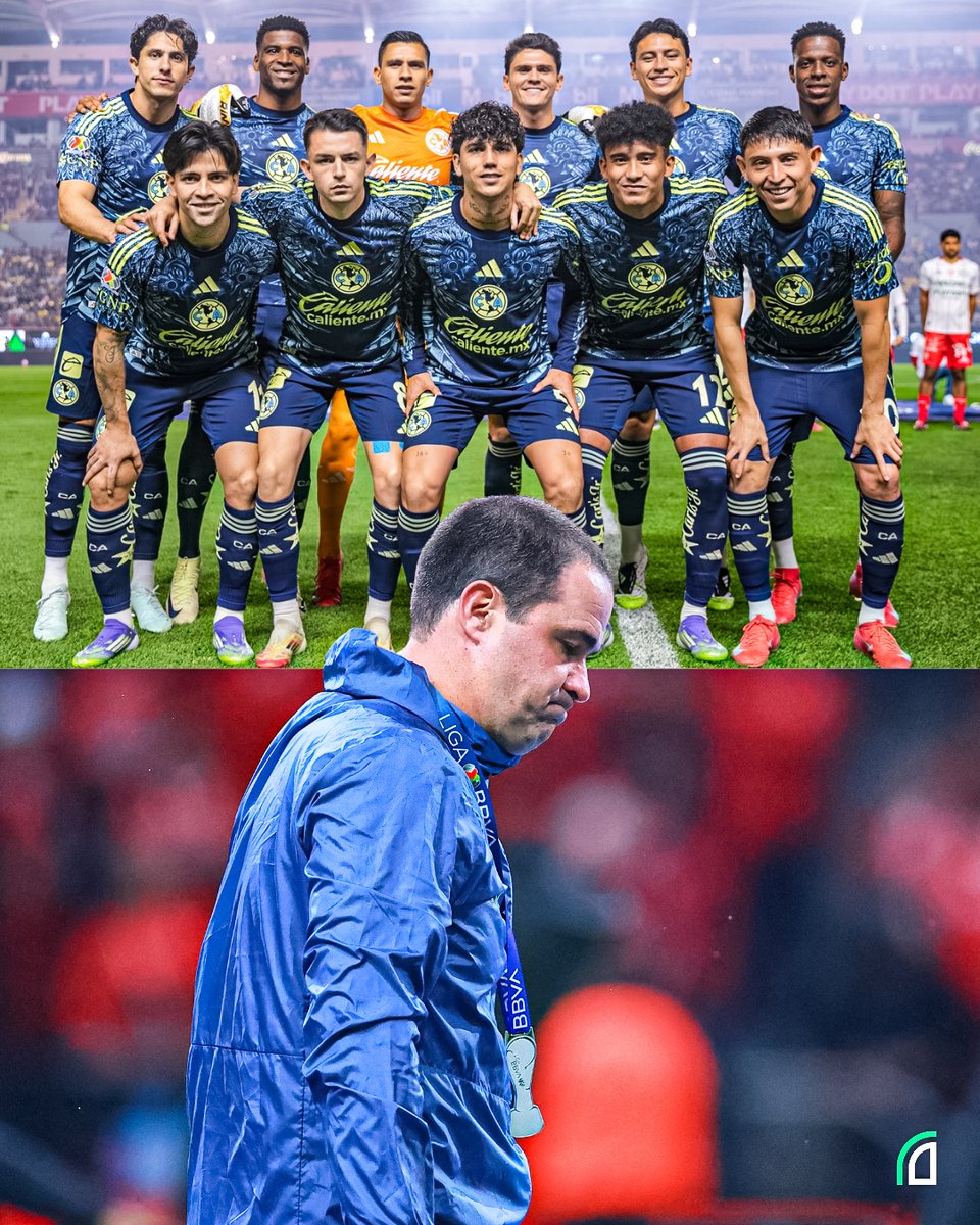 dataref_mx's tweet image. 🦅 América solo ganó 1 de sus últimos 7 PARTIDOS:
➖ 1-1 vs. Necaxa.
❌ 1-3 vs. Toluca (Campeón de Campeones).
✅ 3-1 vs. Tijuana.
➖ 1-1 vs. Juárez.
❌ 1-2 vs. LAFC.
❌ 0-2 vs. Toluca.
➖ 0-0 vs. Toluca.